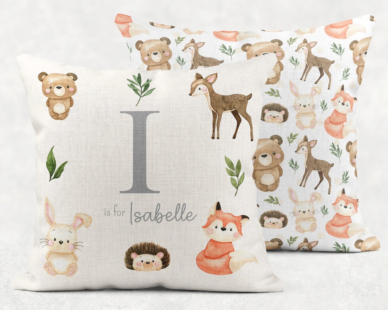 Woodland cushion | Woodland themed nursery | woodland nursery| woodland animals| woodland animals nursery| woodland animal cushion |new baby