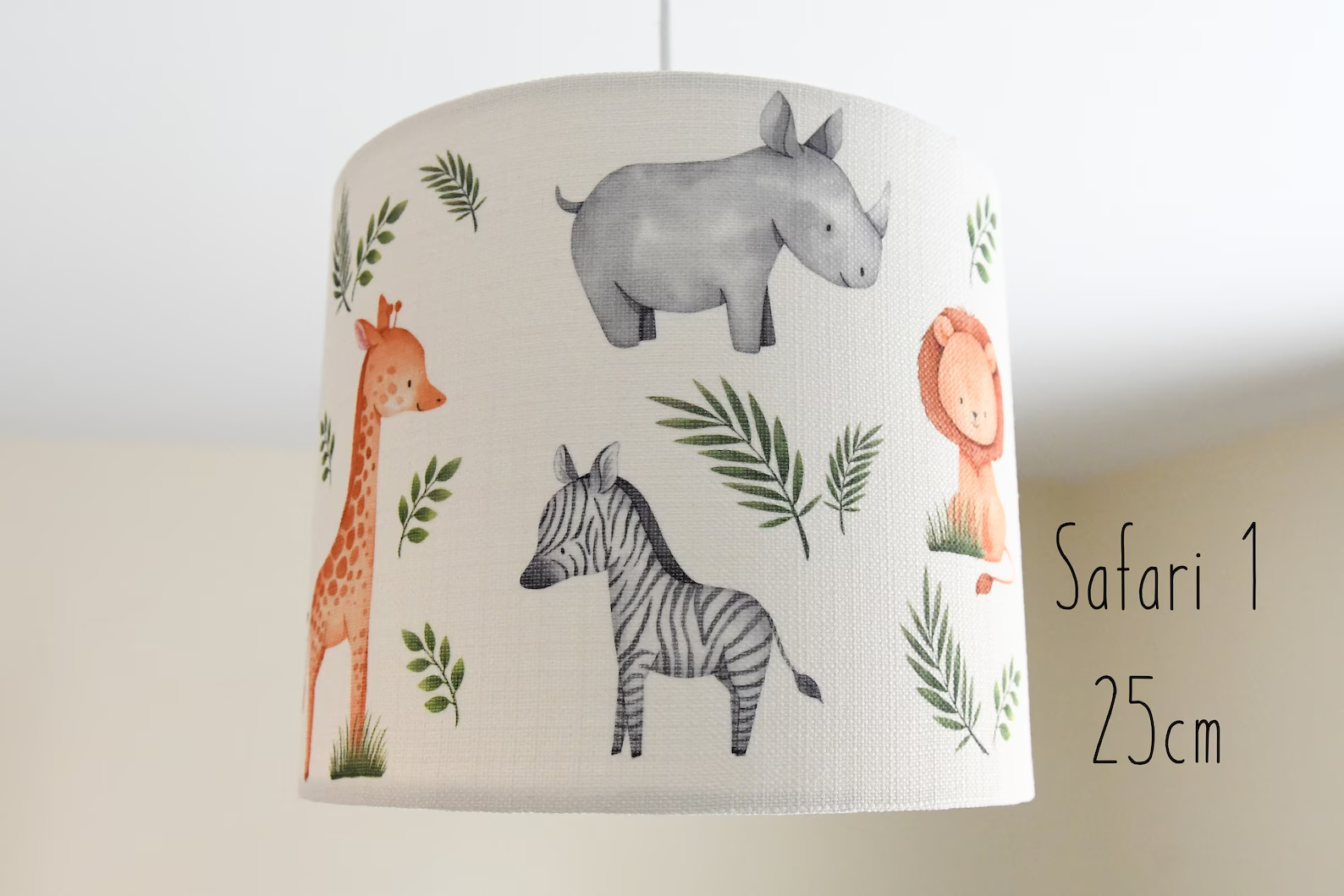 Safari Lampshade Nursery