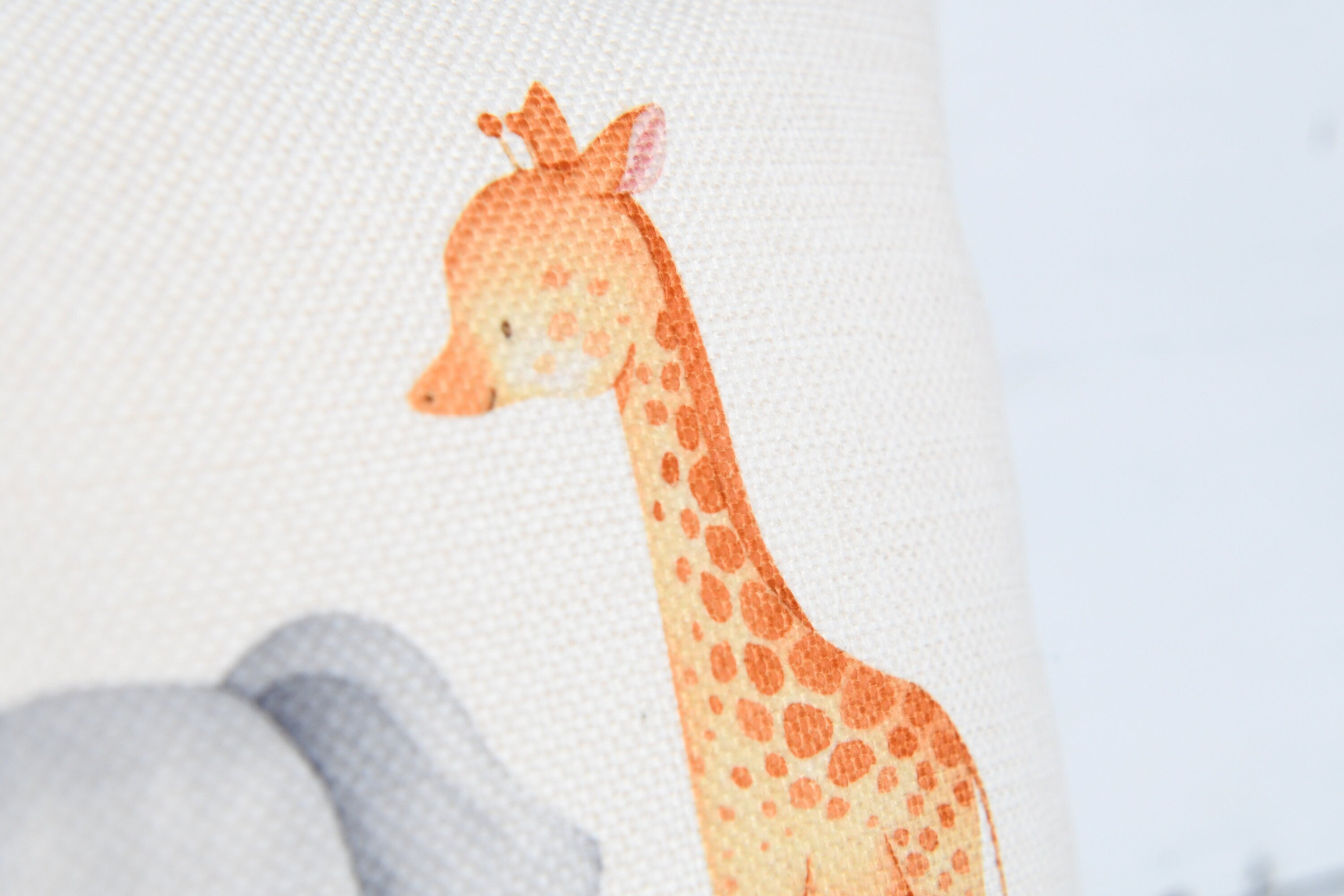 Personalised New Baby Cushion, Welcome To The World Cushion, New Baby Gifts, New Born Baby Gift, safari Cushion, New Baby Present, safari