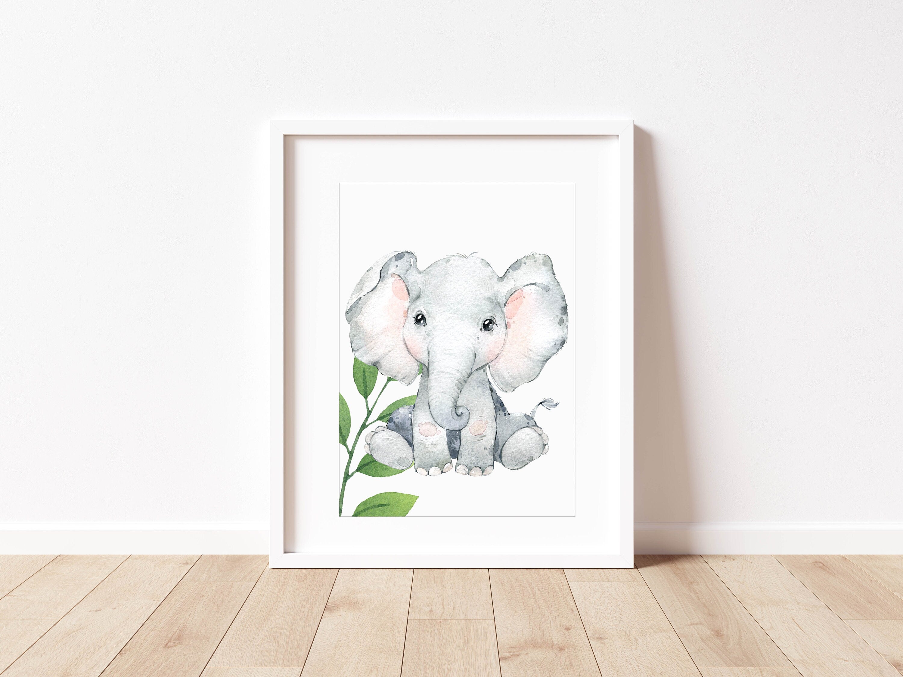 Jungle Animals Nursery Decor - Safari Nursery Prints -Baby Wall Art - Nursery Decor - Jungle Theme - Elephant Giraffe Zebra Lion - Safari