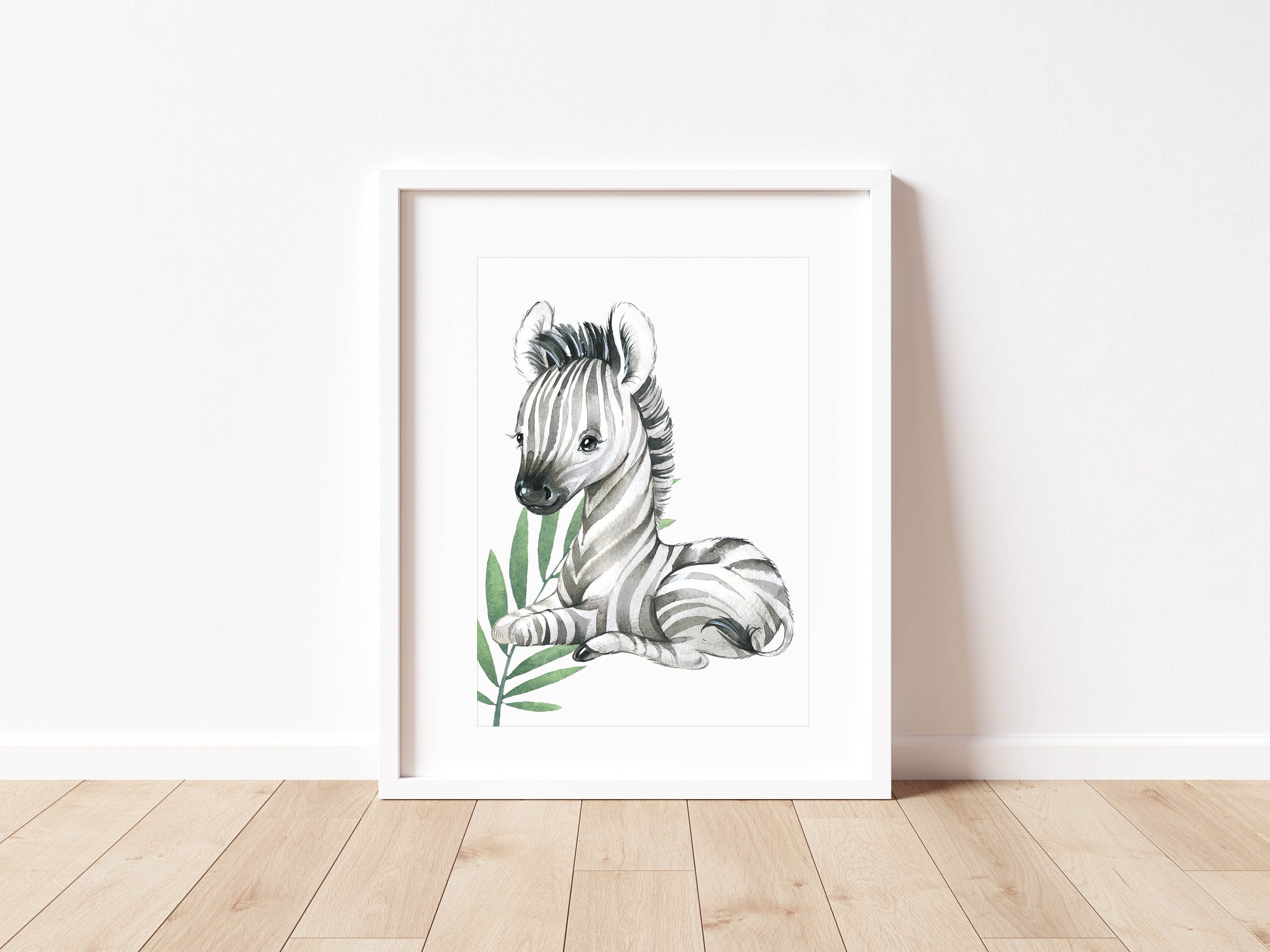 Jungle Animals Nursery Decor - Safari Nursery Prints -Baby Wall Art - Nursery Decor - Jungle Theme - Elephant Giraffe Zebra Lion - Safari