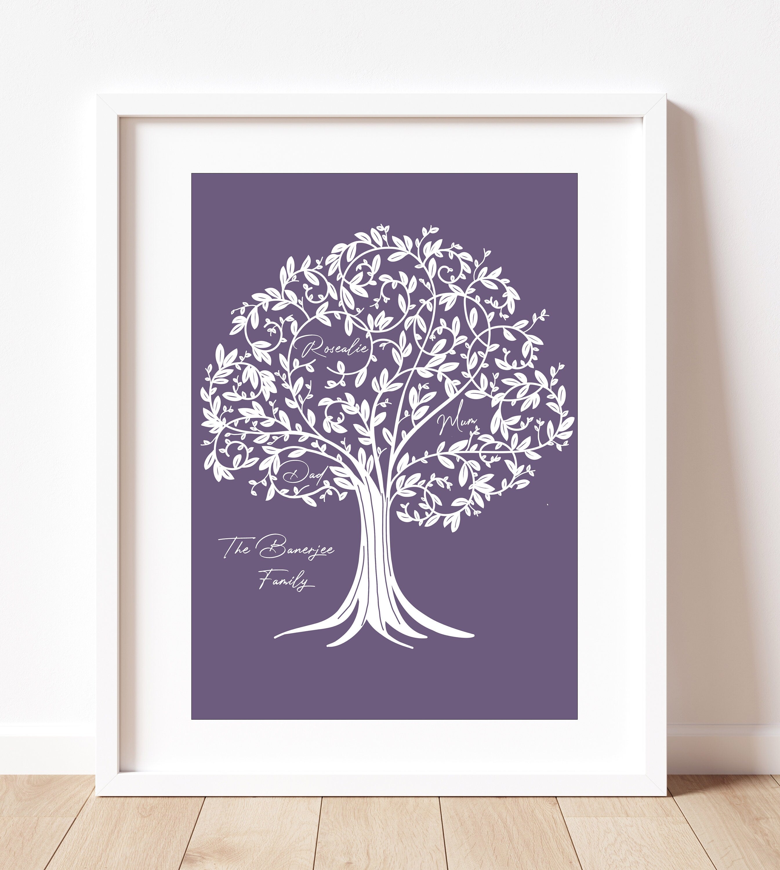 Family Tree Print/ Gift for mum / Mother's Day print /Mothers Day gift / Mum's birthday /Mother's Day / Home print / Mum print/ Family print