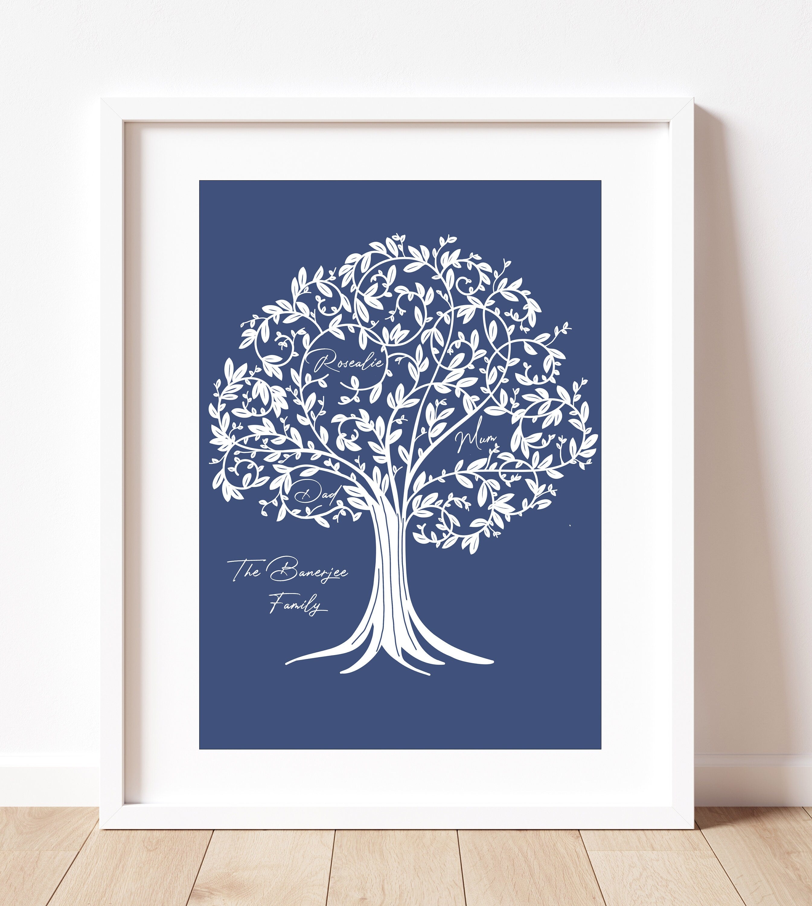 Family Tree Print/ Gift for mum / Mother's Day print /Mothers Day gift / Mum's birthday /Mother's Day / Home print / Mum print/ Family print
