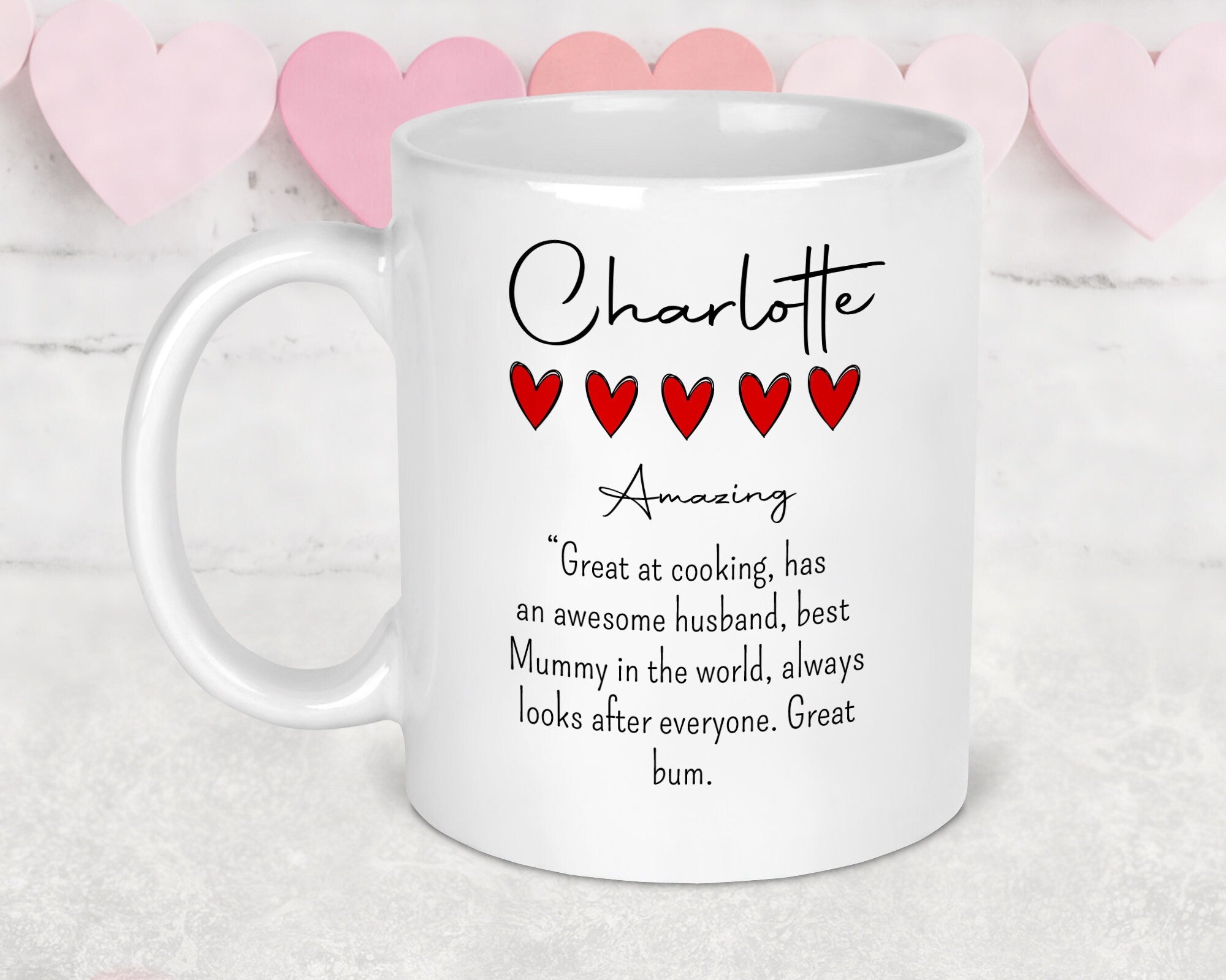 Valentines mug, Valentines gift, Anniversary gift, Gift for her, Gift for him, Valentines day, personalised mug, husband mug, wife mug