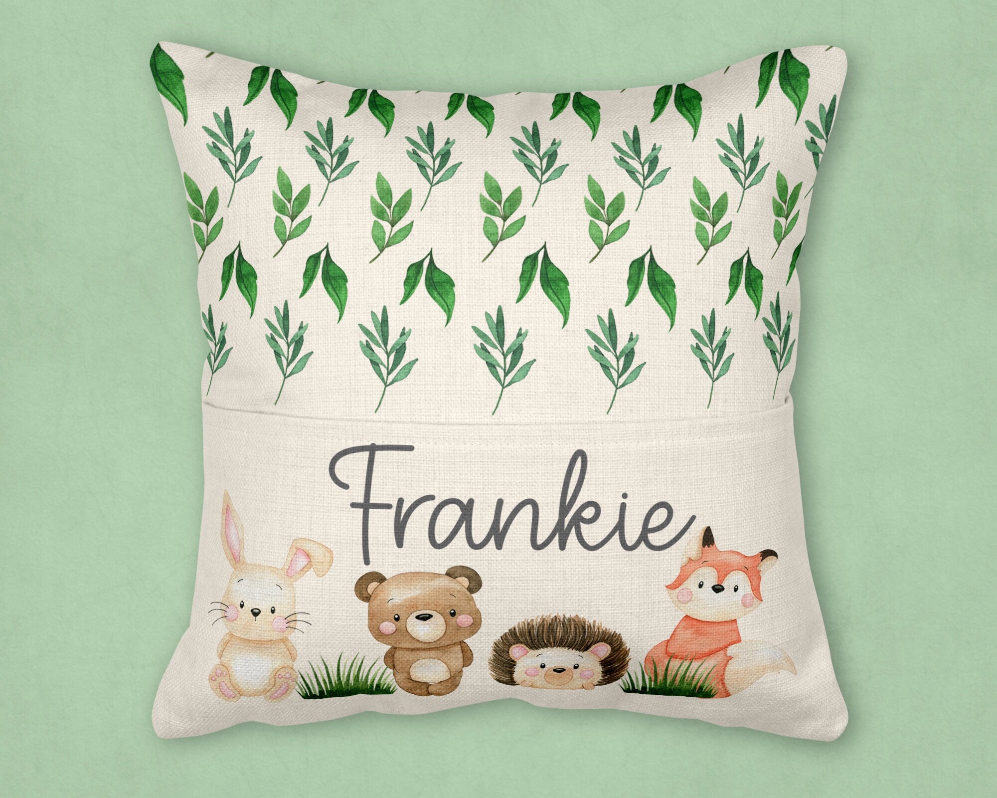 Woodland reading cushion | Woodland themed nursery | woodland nursery| woodland animals| woodland animals nursery| woodland animal cushion