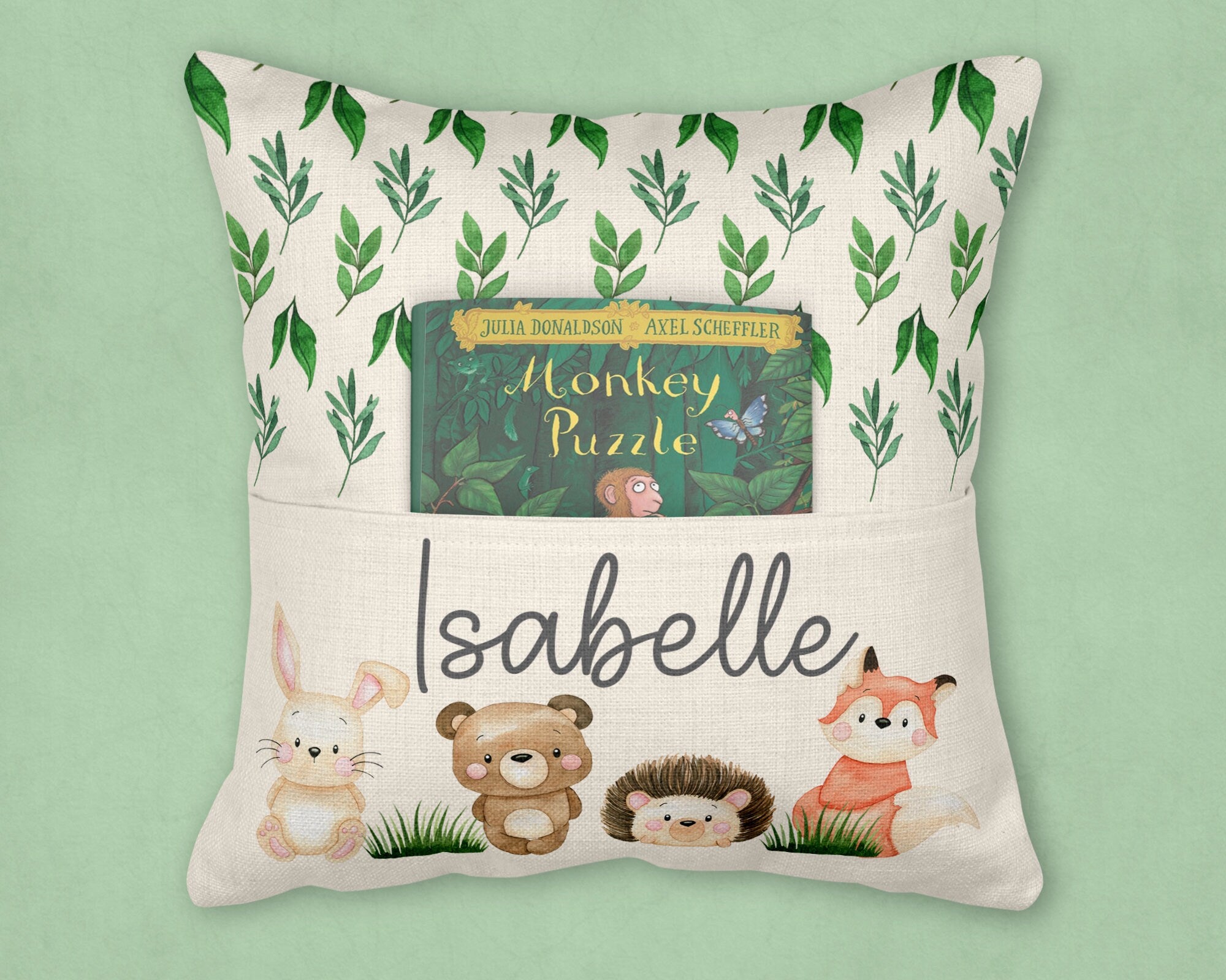 Woodland reading cushion | Woodland themed nursery | woodland nursery| woodland animals| woodland animals nursery| woodland animal cushion