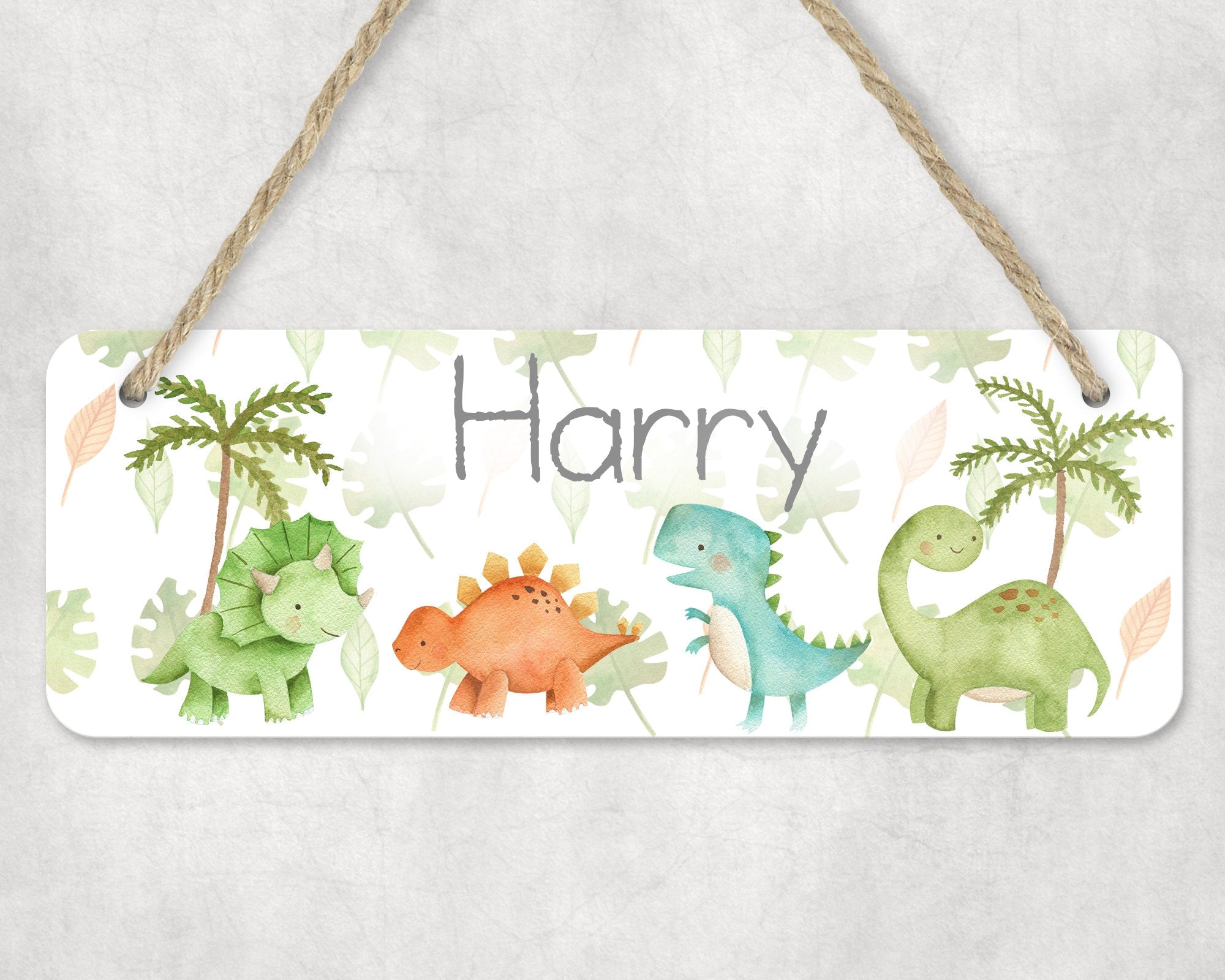 Personalised Dinosaur Sign • Door Sign • Dinosaur Door Sign • Door plaque • Dinosaur nursery décor • Dinosaur Nursery • Dinosaur Nursery