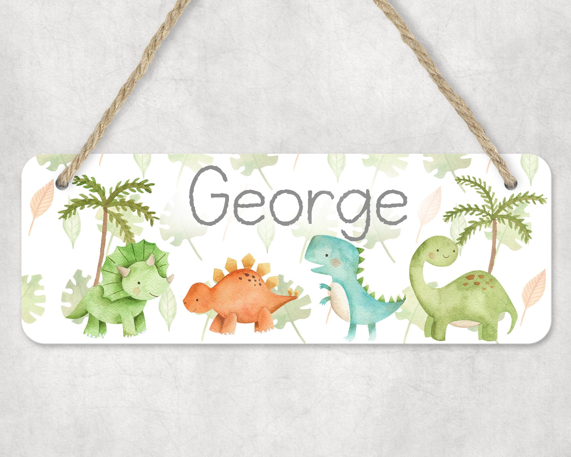 Personalised Dinosaur Sign • Door Sign • Dinosaur Door Sign • Door plaque • Dinosaur nursery décor • Dinosaur Nursery • Dinosaur Nursery
