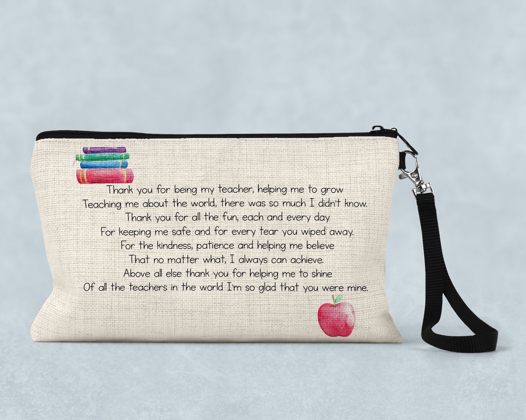 Teacher pencil case, Teacher gift, Teacher end of year gift, Thank you teacher, personalised pencil case, TA Gift, End of Term gift