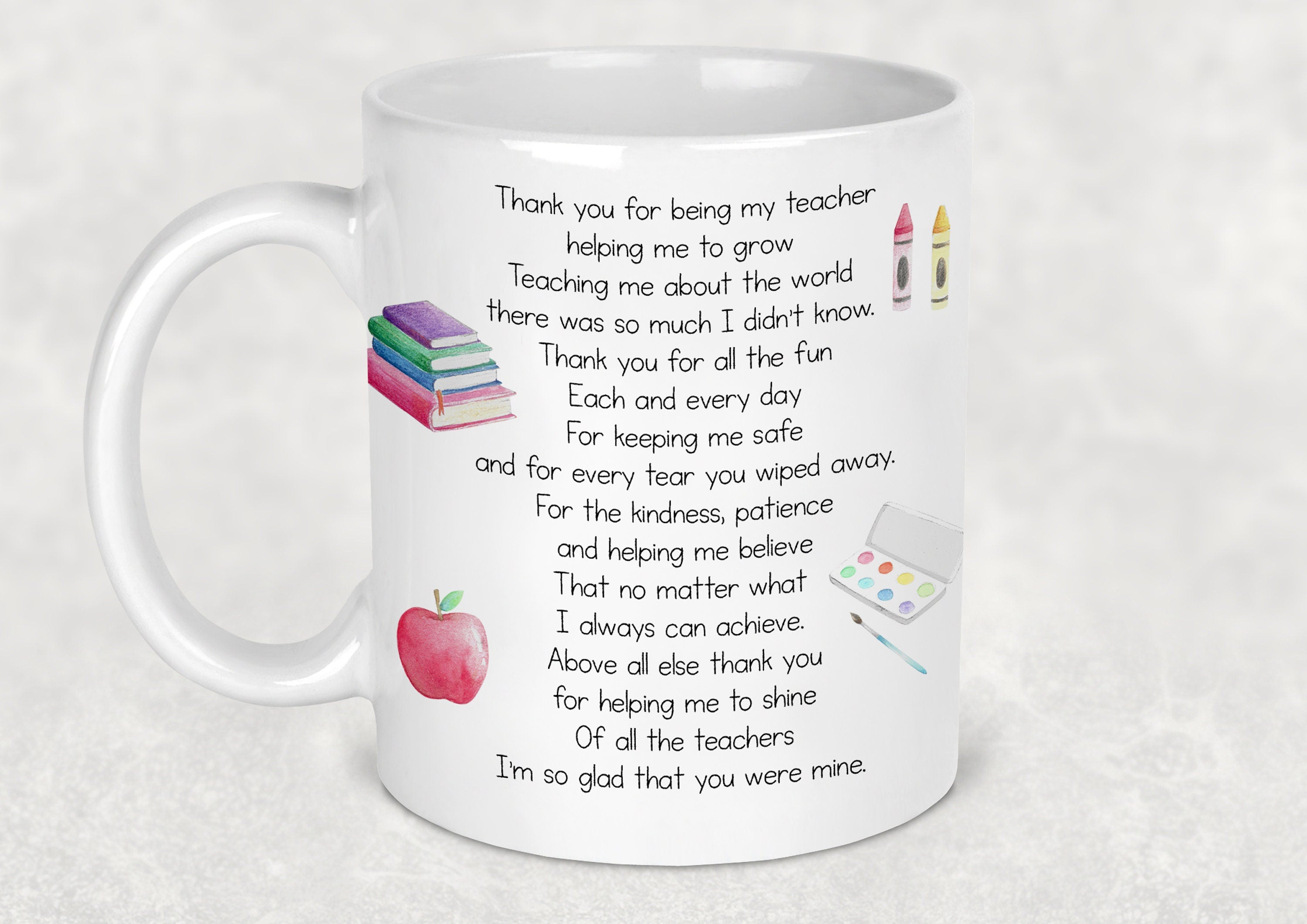 Personalised teacher mug, Teacher gifts, thank you nursery assistant, new teacher gifts, best teacher gifts, end of year gifts, Teacher mug