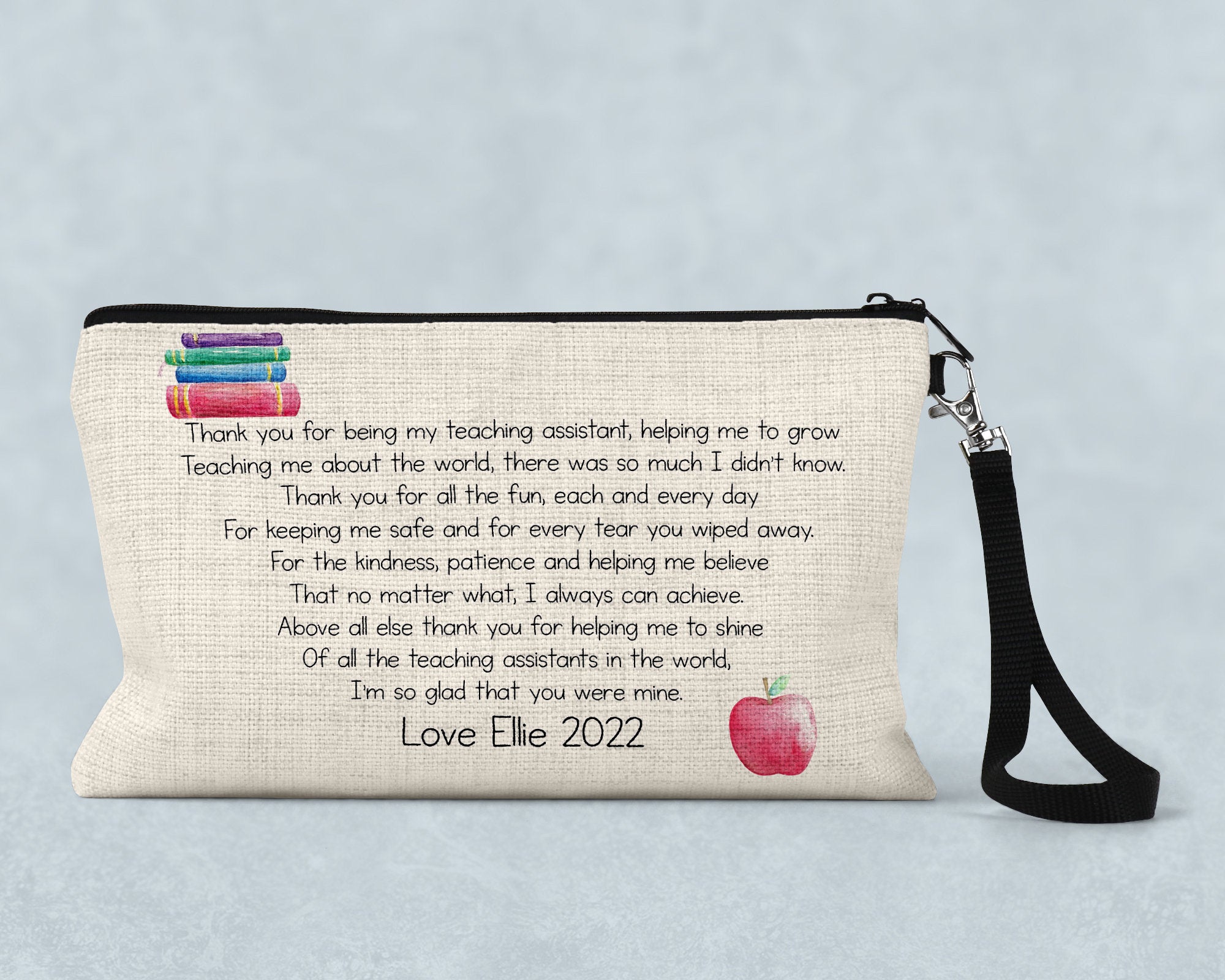 Teacher pencil case, Teacher gift, Teacher end of year gift, Thank you teacher, personalised pencil case, TA Gift, End of Term gift
