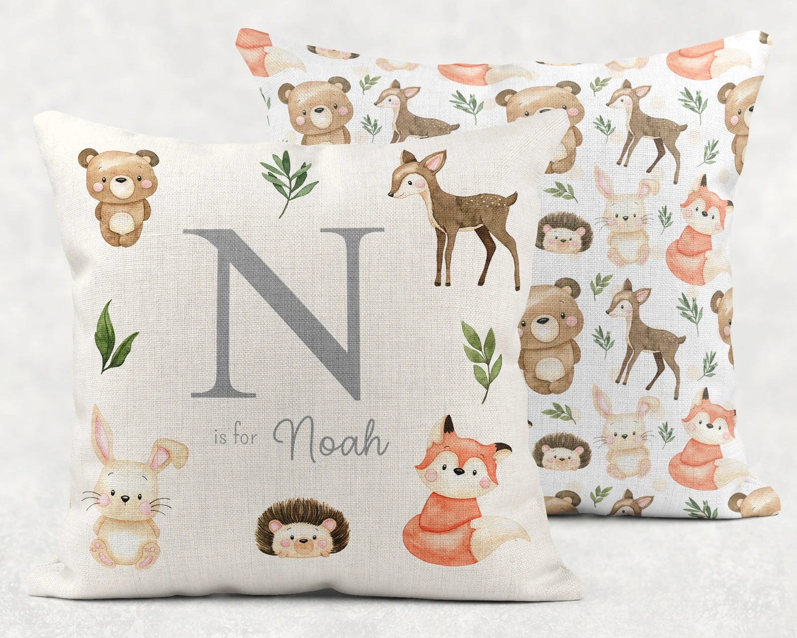 Woodland cushion | Woodland themed nursery | woodland nursery| woodland animals| woodland animals nursery| woodland animal cushion |new baby