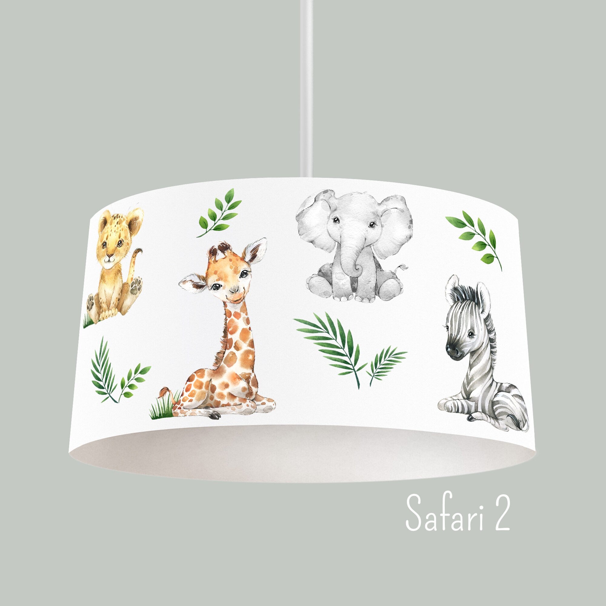 Jungle lamp best sale shade for nursery