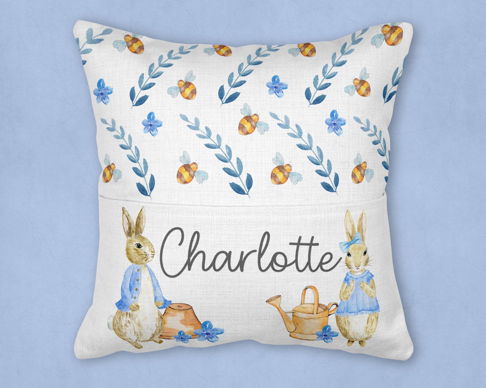 Peter rabbit personalised cushion best sale