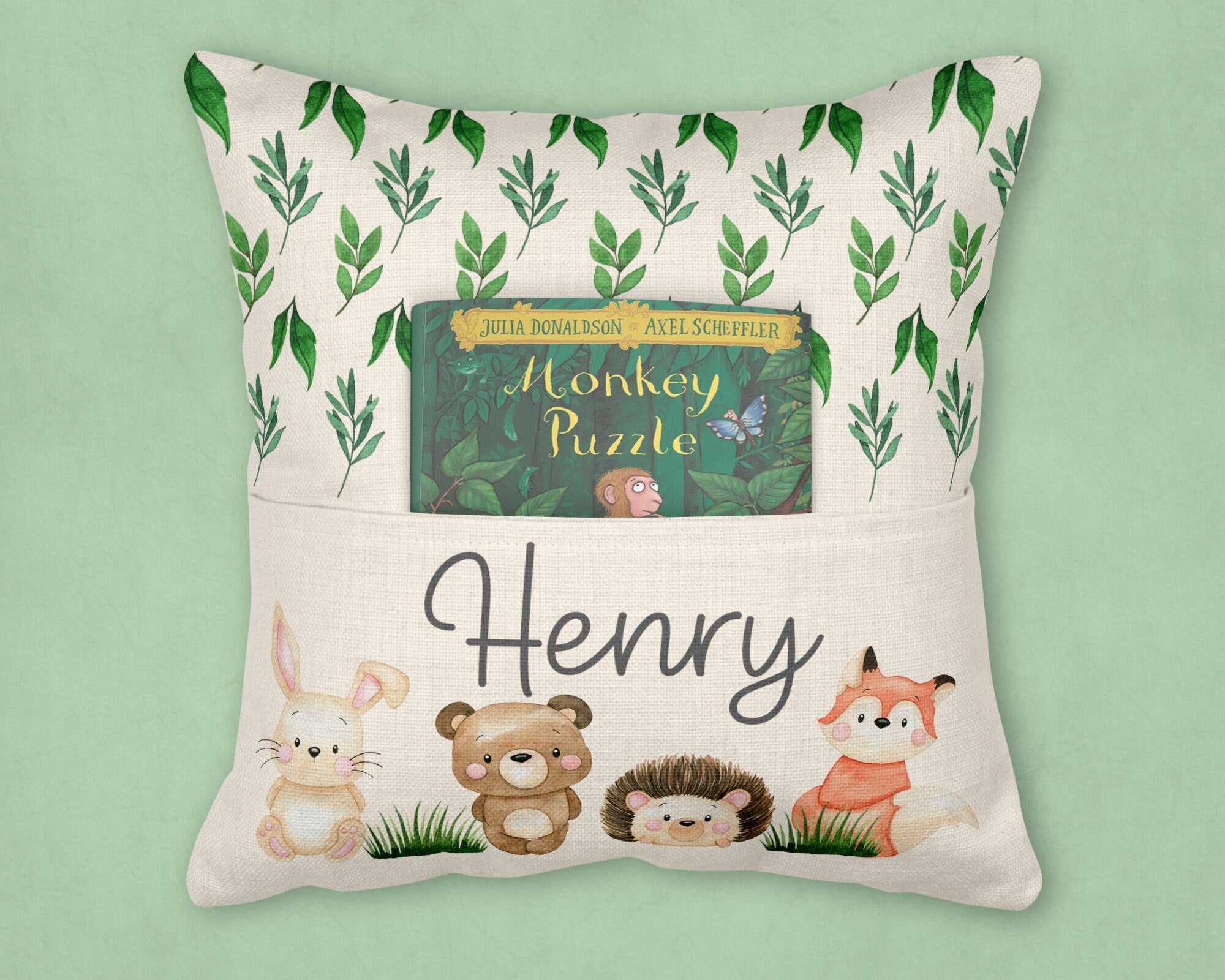 Woodland reading cushion | Woodland themed nursery | woodland nursery| woodland animals| woodland animals nursery| woodland animal cushion