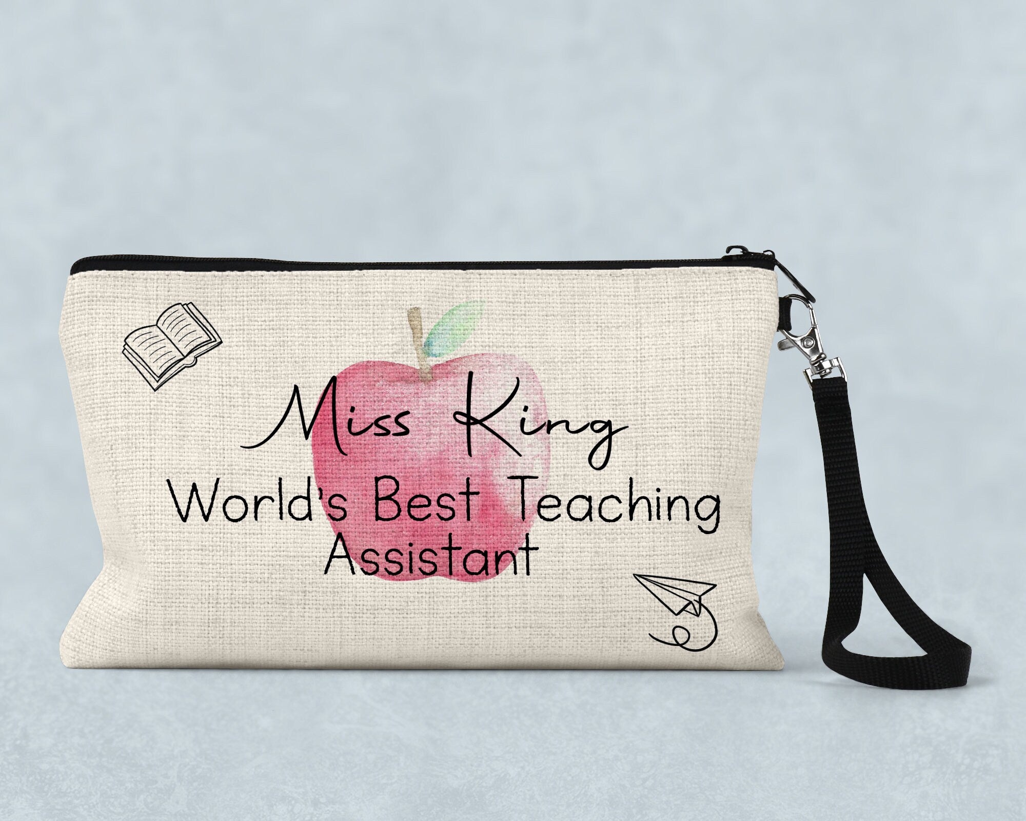 Teacher pencil case, Teacher gift, Teacher end of year gift, Thank you teacher, personalised pencil case, TA Gift, End of Term gift Active